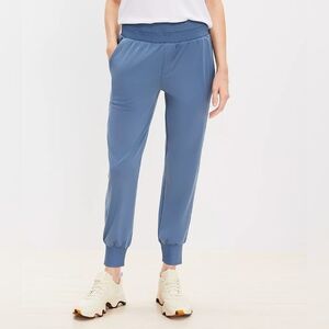 LOU & GREY Blue Pull On Ribtrim Luvstretch Jogger Pants Pockets Lounge Size XXL